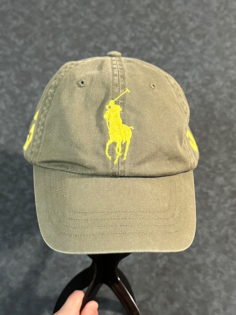 Polo Ralph Lauren MCMLXVII #3 Logo Embroidered Cotton Baseball Dad Hat Cap
